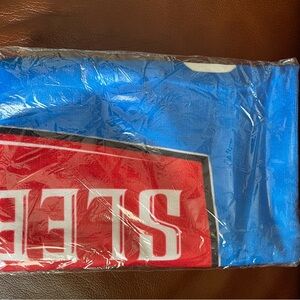 Blue and Red Graphic beach towel